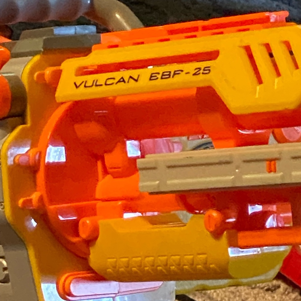 Nerf gun Vulcan EBF-25 and accessories